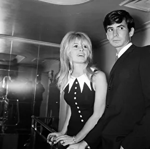 Brigitte Bardot (30) & Antony Perkins (31) pictured during photocall press conference at Brigitte Bardot (30) & Antony Perkins (31) pictured during photocall press conference at