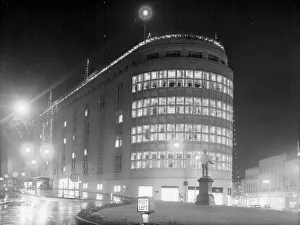 Bristol, Broadmead, Lewis's Store, illuminated for Christmas 1970 Bristol, Broadmead, Lewis's Store, illuminated for Christmas 1970