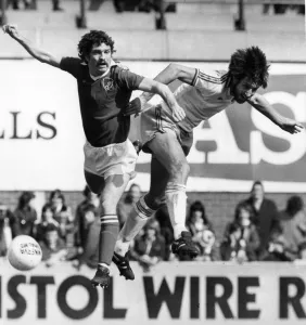 Bristol City v Aston Villa league match at Ashton Gate April 1977 Bristol City v Aston Villa league match at Ashton Gate April 1977
