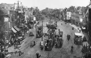 Bristol Old Market about 1908 - showing trams and the Empire Theatre Bristol Old Market about 1908 - showing trams and the Empire Theatre
