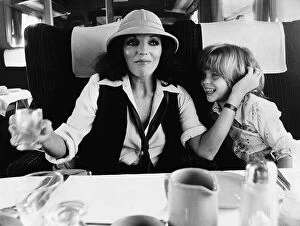 Images Dated 22nd September 1978: British actress Joan Collins with her daughter Katya, 7