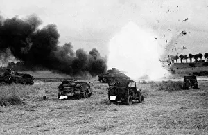 The British Advance east of Tilly in Normandy, Northern France during the Second World The British Advance east of Tilly in Normandy, Northern France during the Second World