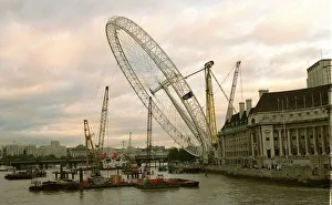 The British Airways London Eye Oct 1999 A giant ferris wheel dominates The British Airways London Eye Oct 1999 A giant ferris wheel dominates