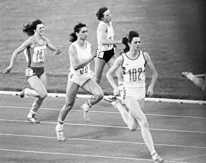 British athlete Kathy Smallwood in action to win her heat of the Women' British athlete Kathy Smallwood in action to win her heat of the Women'