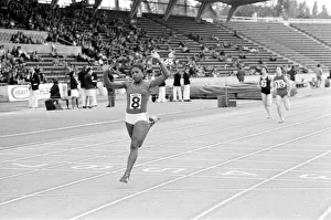 British athlete Sonia Lannaman wins her 200 Metres heat at the Kraft Athletics British athlete Sonia Lannaman wins her 200 Metres heat at the Kraft Athletics