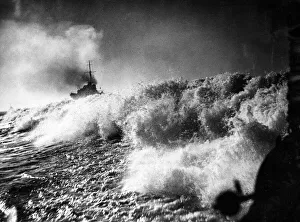 British destroyers in the vital Mediterranean area get plenty of action British destroyers in the vital Mediterranean area get plenty of action