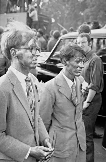 British modern artists Gilbert Proesch and George Passmore, known as Gilbert and George British modern artists Gilbert Proesch and George Passmore, known as Gilbert and George