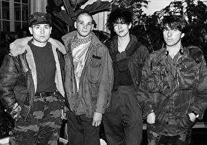 British pop group Echo and the Bunnymen consisting of Ian McCulloch, Will Sergeant British pop group Echo and the Bunnymen consisting of Ian McCulloch, Will Sergeant