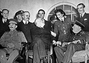 British Prime Minister Winston Churchill with American President Franklin D Roosevelt British Prime Minister Winston Churchill with American President Franklin D Roosevelt