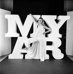 British runner Mary Rand poses during a photoshoot in the studio. December 1969 Z12559 British runner Mary Rand poses during a photoshoot in the studio. December 1969 Z12559