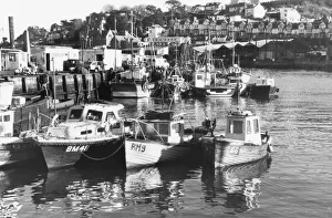 Brixham fishing boats in the outer harbour in December 1985 Brixham fishing boats in the outer harbour in December 1985