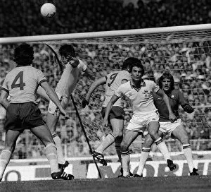 Images Dated 10th May 1980: Brooking in defence as Arsenal launch an attack during the West Ham v Arsenal Cup Final