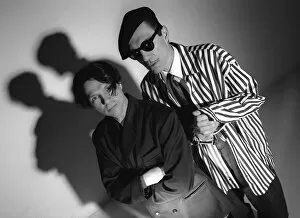 Images Dated 23rd February 1996: Brothers Russell Mael and Ron Mael of the Sparks pop group pose for a photograph