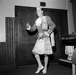 Bruce Forsyth in Scottish costume which he appears in during a new Palladium show Bruce Forsyth in Scottish costume which he appears in during a new Palladium show