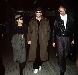 Bruce willis actor with girlfriend Demi Moore arriving at LAP from Los Angeles at Bruce willis actor with girlfriend Demi Moore arriving at LAP from Los Angeles at