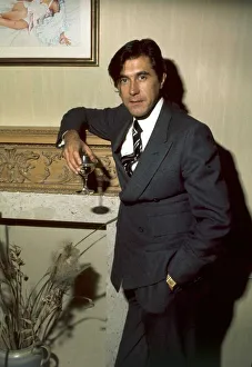 Bryan Ferry Roxy Music Holding glass of wine Pop singer December 1975 Bryan Ferry Roxy Music Holding glass of wine Pop singer December 1975
