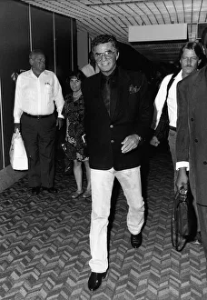 Burt Reynolds Actor arriving at Heathrow Airport from New York to open the Harrods Sale Burt Reynolds Actor arriving at Heathrow Airport from New York to open the Harrods Sale