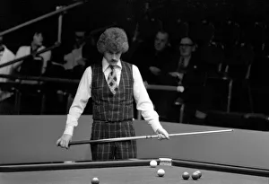 Canadian snooker player Cliff Thorburn in action during a tournament Canadian snooker player Cliff Thorburn in action during a tournament
