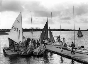 Cardiff - Llanishen Reservoir - A five day sailing course for adults gets underway at Cardiff - Llanishen Reservoir - A five day sailing course for adults gets underway at