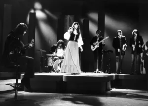 The Carpenters singing for a show on BBC TV, they are topping the charts with the song The Carpenters singing for a show on BBC TV, they are topping the charts with the song