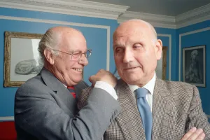 Carry On Columbus director Gerald Thomas (right) and Producer Peter Rogers pictured Carry On Columbus director Gerald Thomas (right) and Producer Peter Rogers pictured