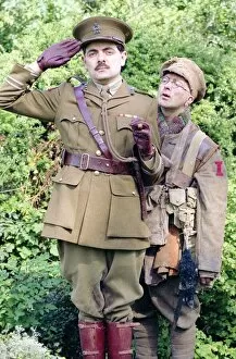 Images Dated 19th September 1989: Cast of Blackadder Goes Forth in costume for photocall Black Adder Rowan