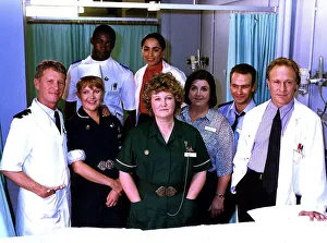 Casualty TV Programme photograph showing the cast of the TV series Casualty TV Programme photograph showing the cast of the TV series