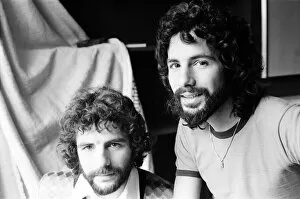 Images Dated 1st April 1974: Cat Stevens with his brother Dave. 1st April 1974