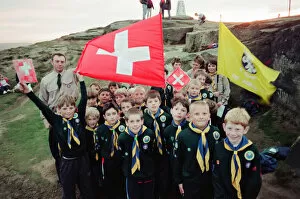 Images Dated 30th September 1996: To celebrate the Cub Scouts 80th Anniversary, the 3rd Guisborough Cubs pretended that