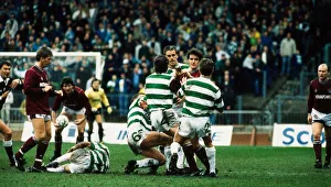 Celtic and Hearts players involved in brawl March 1989 Celtic and Hearts players involved in brawl March 1989