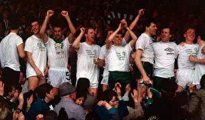 Celtic players and officials celebrate April 1988 Celtic players and officials celebrate April 1988