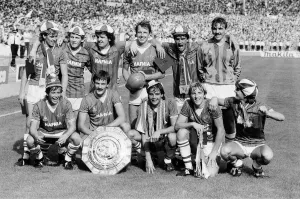 Charity Shield football match at Wembley Stadium. Liverpool 0 v 1 Everton Charity Shield football match at Wembley Stadium. Liverpool 0 v 1 Everton