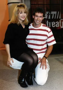 Charlene Tilton Actress with Hilary Jones TV Doctor Charlene Tilton Actress with Hilary Jones TV Doctor