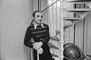 Images Dated 14th September 1975: Charles Aznavour, whose record 'She'was a smash hit in 1974 flew into London