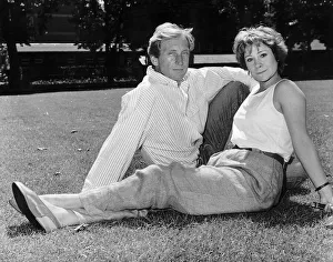 Charles Dance actor with actress Zoe Wanamaker July 1987 Charles Dance actor with actress Zoe Wanamaker July 1987