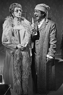 Charles Hawtrey (left) and Sid James (right) filming Carry On Again Doctor Charles Hawtrey (left) and Sid James (right) filming Carry On Again Doctor