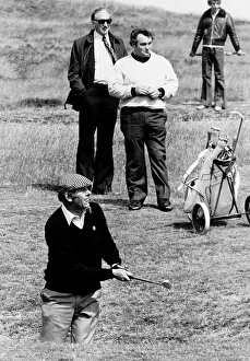 Charlie Green pictured just after hitting ball Brian Aitken in background golf Charlie Green pictured just after hitting ball Brian Aitken in background golf