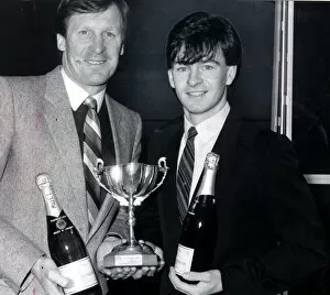 Images Dated 1st January 1983: Charlie Nicholas 1983 First ever Daily Record Golden SHot award winner cup trophy