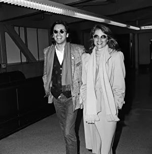 Charlotte Rampling and her husband Jean-Michel Jarre arriving at Heathrow Airport Charlotte Rampling and her husband Jean-Michel Jarre arriving at Heathrow Airport