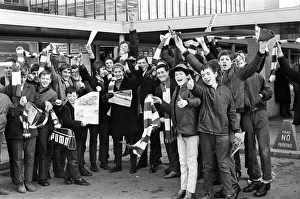 Charlton fans at Coventry station ahead of their FA Cup-tie at Highfield Road Charlton fans at Coventry station ahead of their FA Cup-tie at Highfield Road