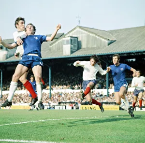 Chelsea 1 v Derby County 1, League Division One. Left to right, John O'Hare (Derby) Chelsea 1 v Derby County 1, League Division One. Left to right, John O'Hare (Derby)