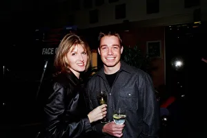 Chelsea footballer Graham Le Saux with his wife Marianne at the premiere of the film Face Chelsea footballer Graham Le Saux with his wife Marianne at the premiere of the film Face