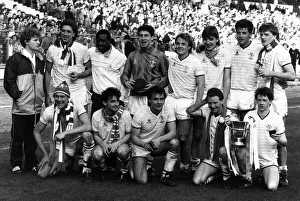 Chelsea with the Full Members Cup ay Wembley 1986 Chelsea with the Full Members Cup ay Wembley 1986