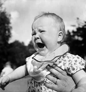 Children: Baby: Expressions: Crying. July 1953 D3848 Children: Baby: Expressions: Crying. July 1953 D3848