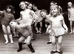 Children dancing during a ballet class at the Morgan Alsanoff Stage School in London in Children dancing during a ballet class at the Morgan Alsanoff Stage School in London in
