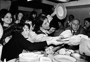 The china department at Harrods on the first day of the sales in Jan 1978 The china department at Harrods on the first day of the sales in Jan 1978