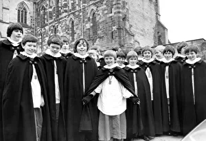 Choirboys at Hexham Abbey were singing the praises of their new cloaks on January 27 Choirboys at Hexham Abbey were singing the praises of their new cloaks on January 27