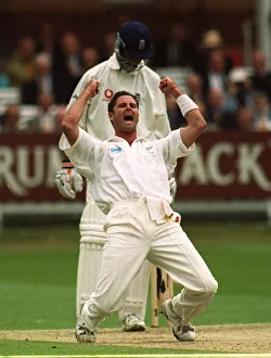 Chris Cairns Has Dean Headley Out Lbw July 1999 During Day One Of England V New Chris Cairns Has Dean Headley Out Lbw July 1999 During Day One Of England V New