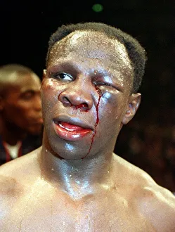 Chris Eubank defeated British boxer April 1998 Chris Eubank after his fight with Chris Eubank defeated British boxer April 1998 Chris Eubank after his fight with