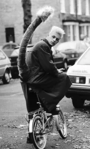 Chris Packham of The Really Wild Show with a tail in 1987 Chris Packham of The Really Wild Show with a tail in 1987